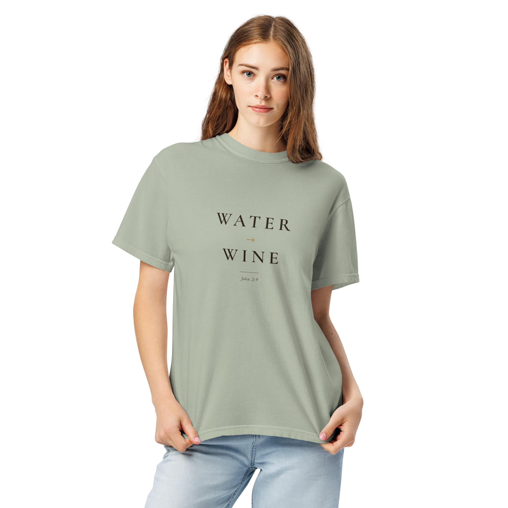 Water to Wine — 490 Signature Tee - Image 4