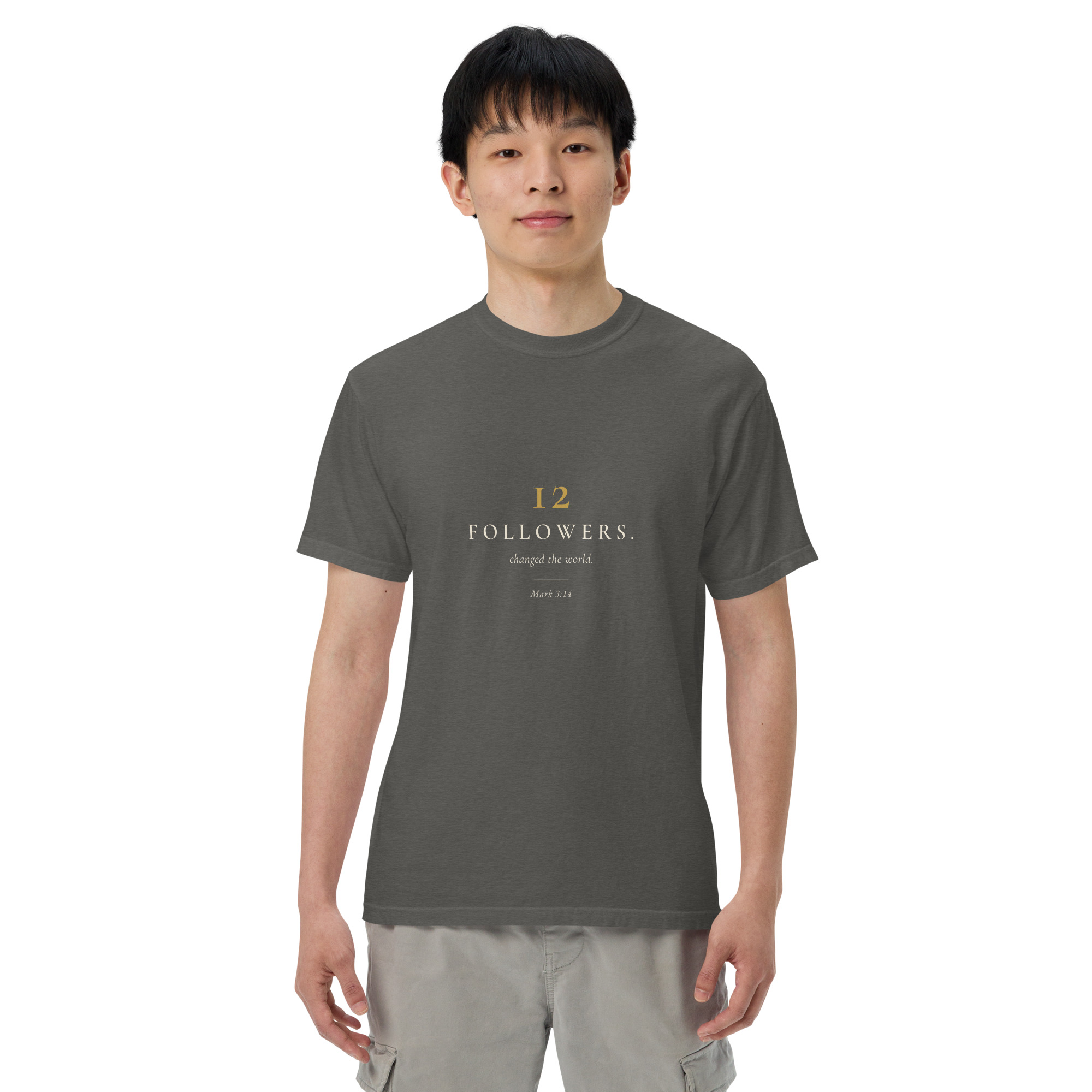 12 Followers. Changed The World. — 490 Signature Tee (Dark) - Image 11