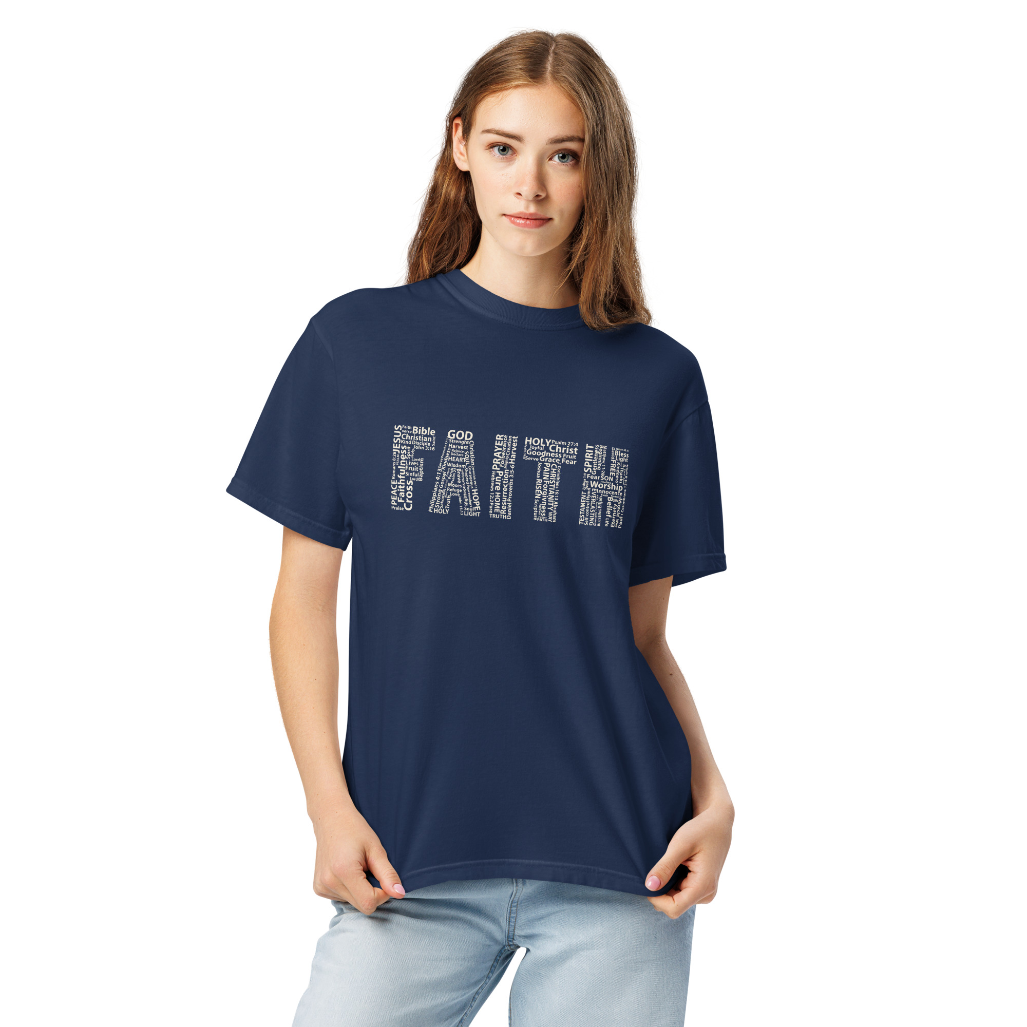 Faith — 490 Signature Tee (Dark) - Image 2