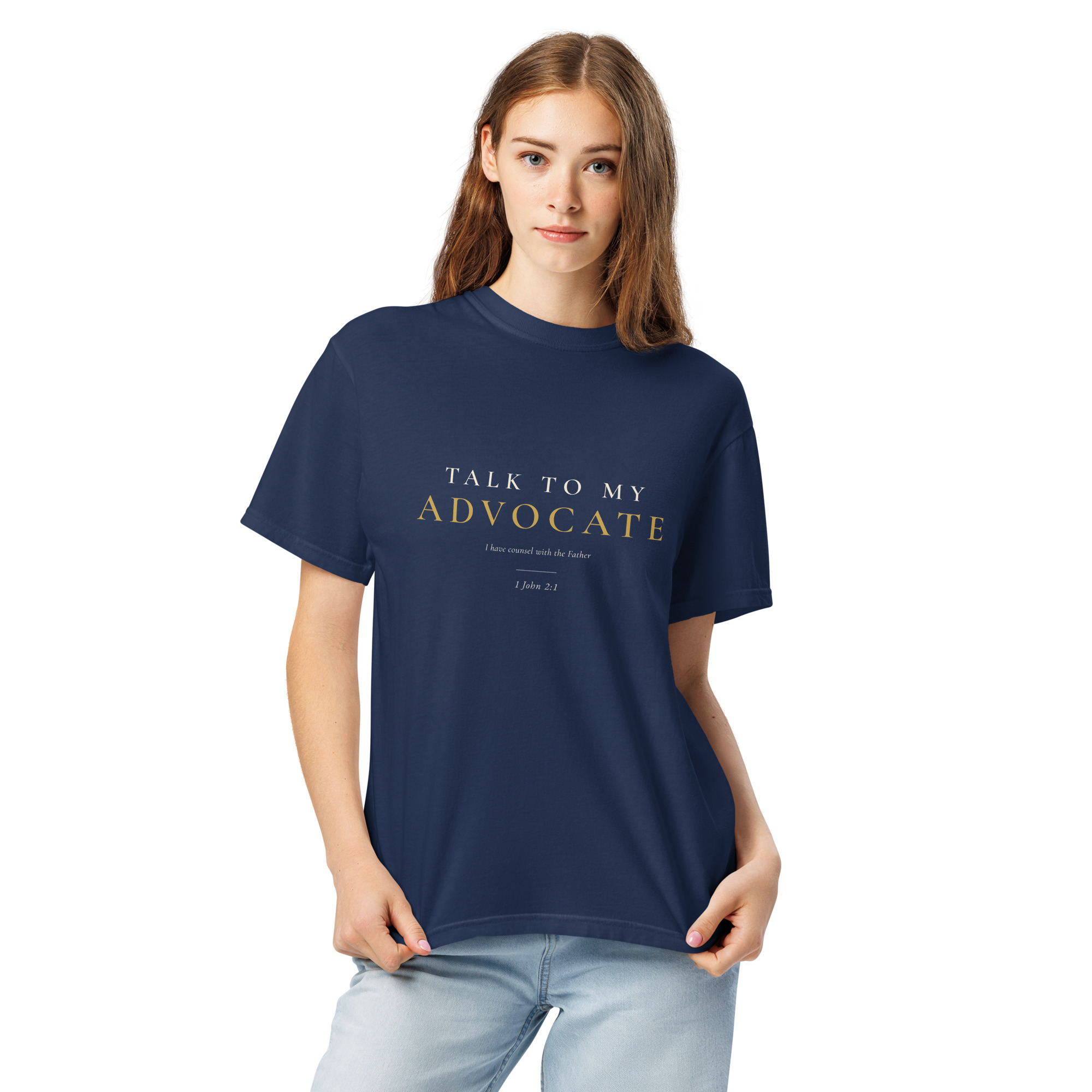 Talk To My Advocate — 490 Signature Tee (Dark) - Image 2