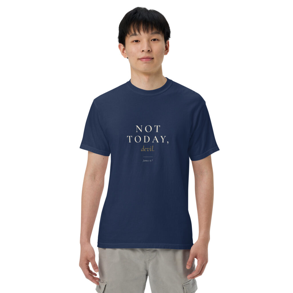 Not Today, Devil — 490 Signature Tee (Dark)