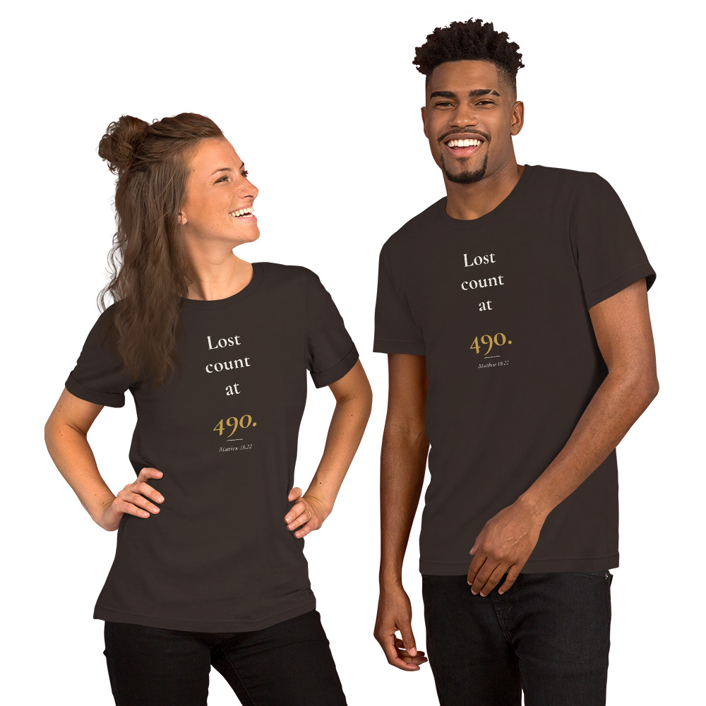 Lost count at 490. — Signature Tee (Dark) - Image 2