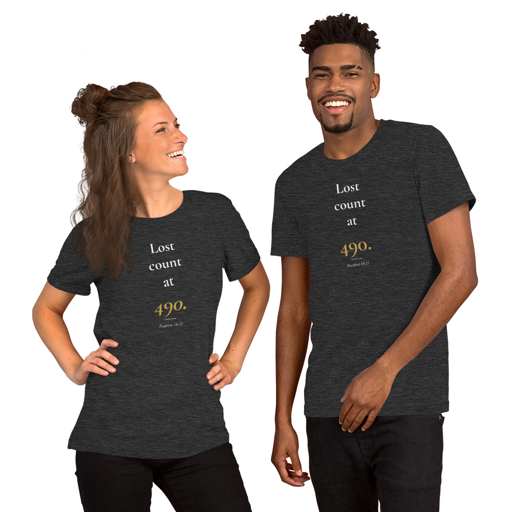 Lost count at 490. — Signature Tee (Dark) - Image 3