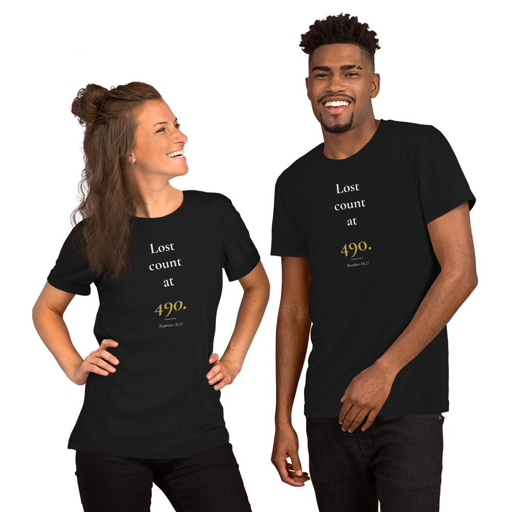 Lost count at 490. — Signature Tee (Dark)